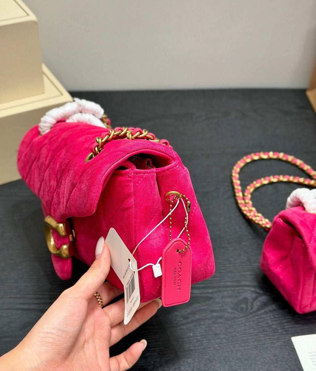 Coach Quilted Tabby Chain Shoulder Bag — side