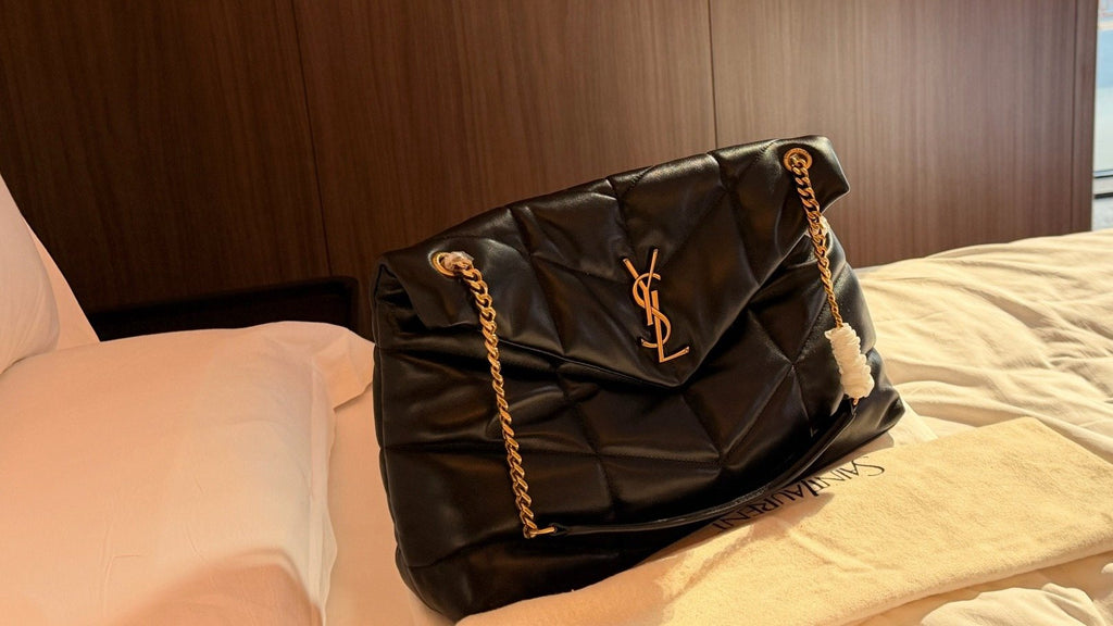 Saint Laurent Loulou Puffer Chevron Shoulder Bag — hero