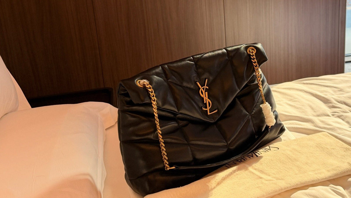 Saint Laurent Loulou Puffer Chevron Shoulder Bag — hero