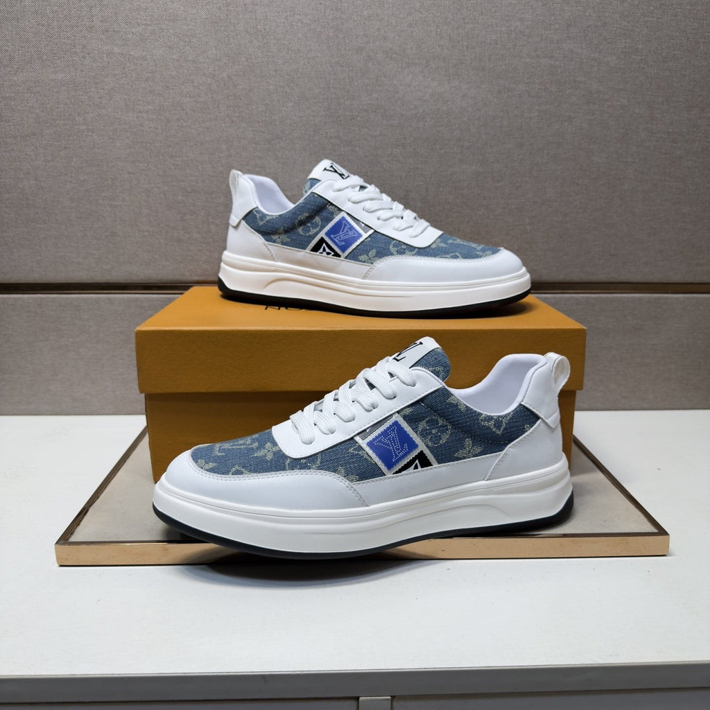 Louis Vuitton Patterned Low-Top Sneakers — side