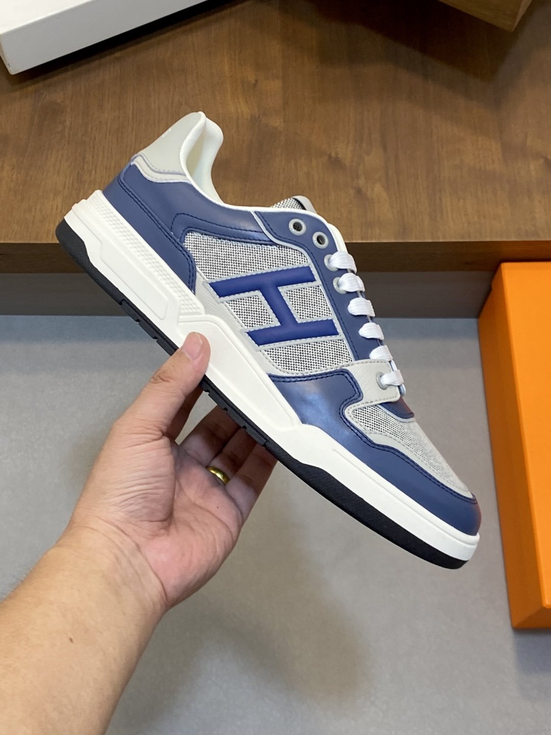 Hermès H-Panel Low-Top Sneakers — model