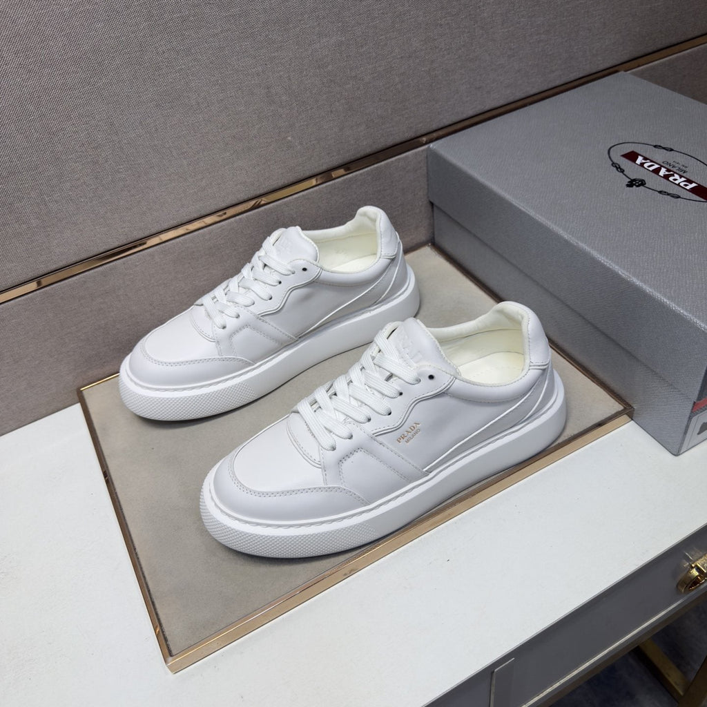 Prada Men's Paneled Low-Top Sneakers — front