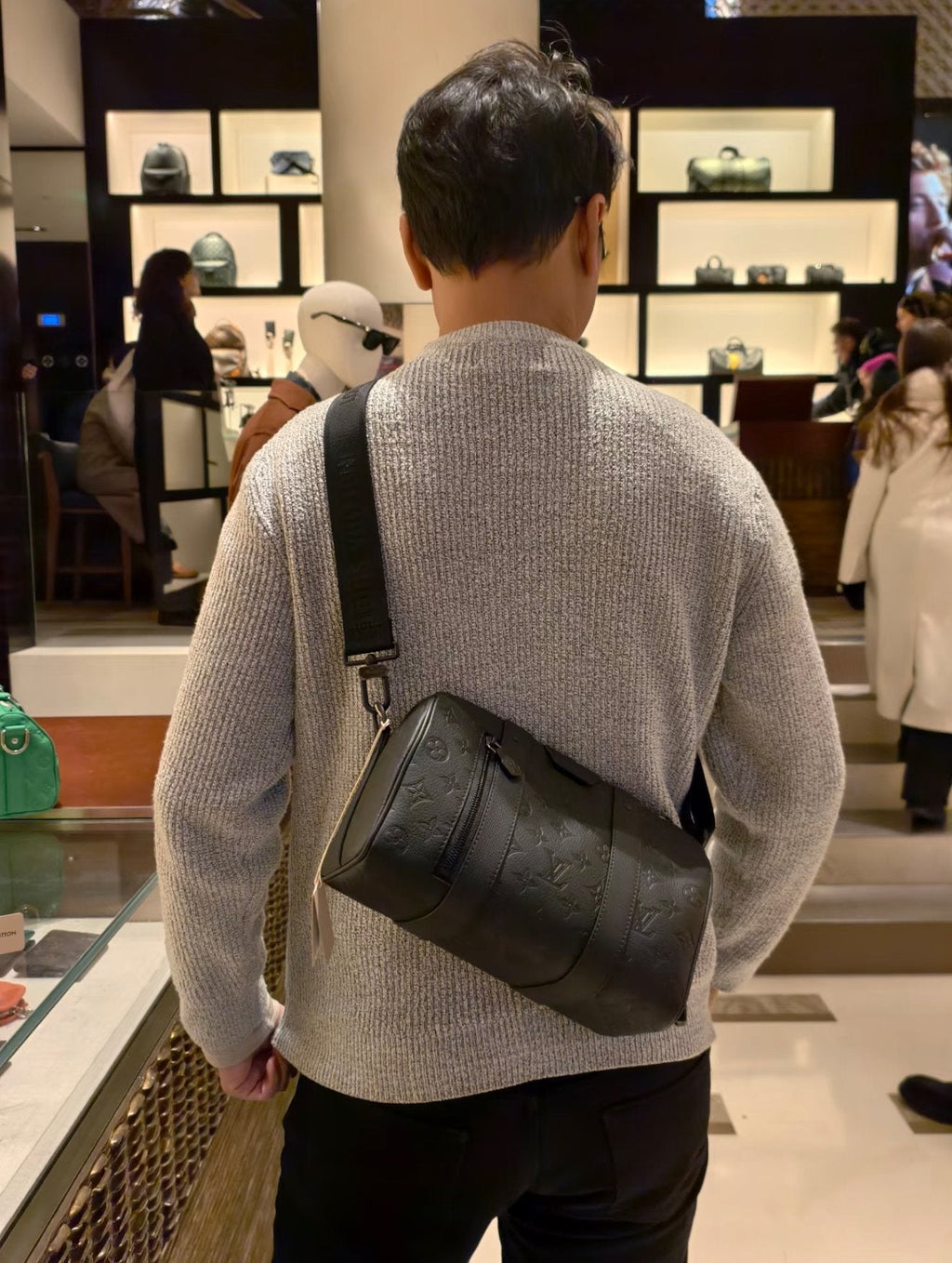 Louis Vuitton Keepall City Barrel Bag — model
