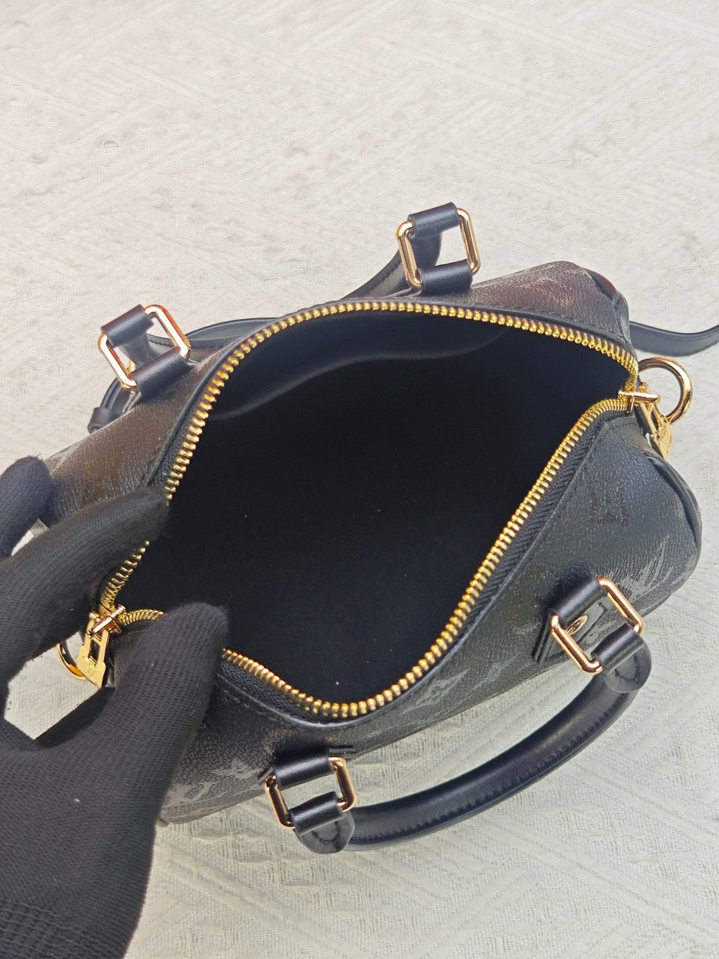Louis Vuitton Speedy Bandoulière Tonal Monogram Bag — front