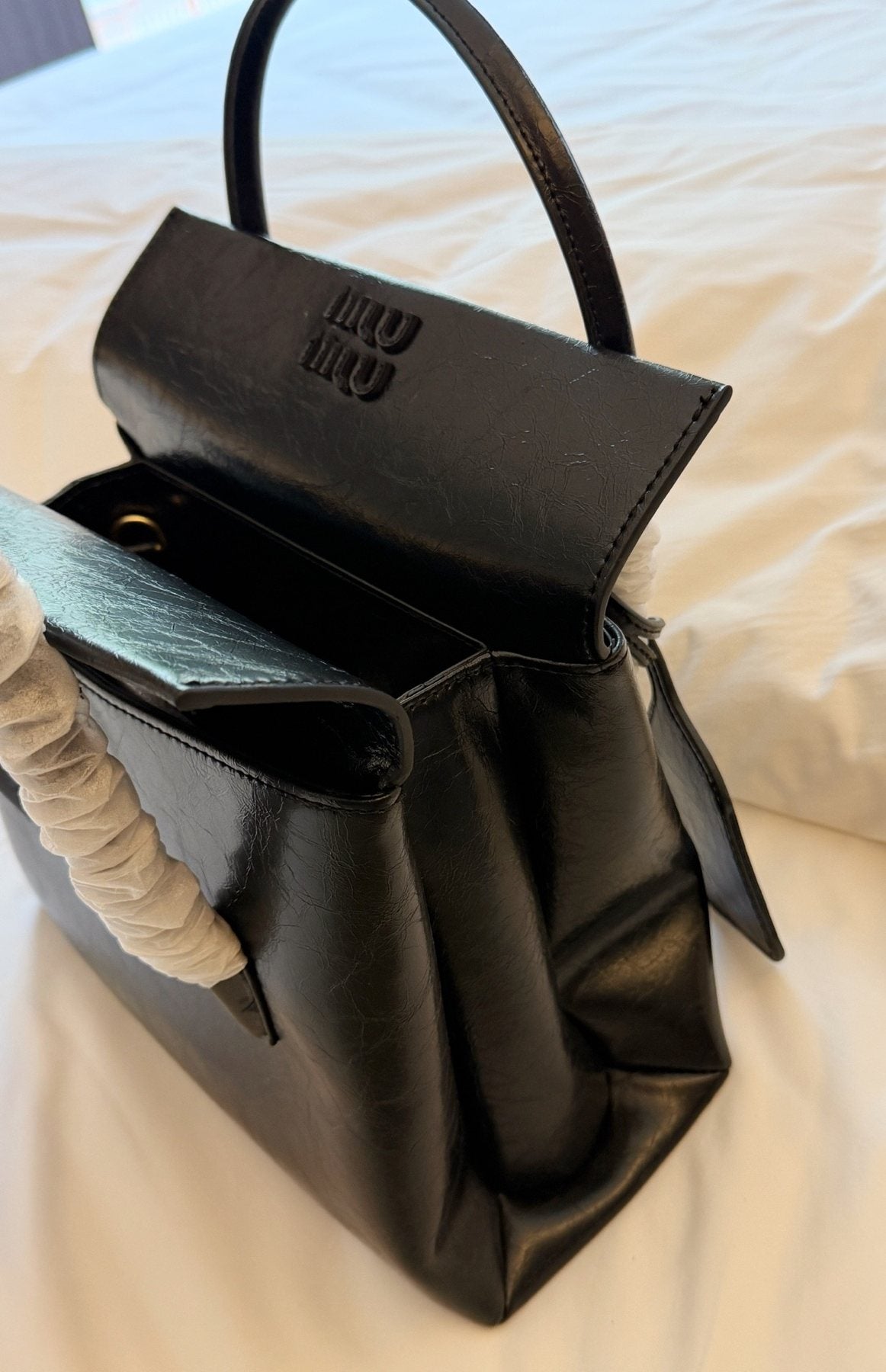 Miu Miu Solitaire Flap Handbag — detail