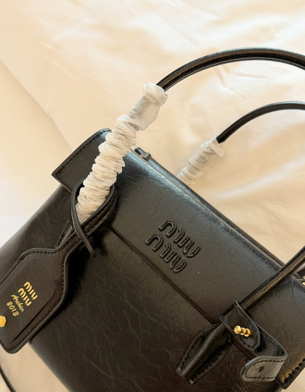 Miu Miu Solitaire Flap Handbag — detail
