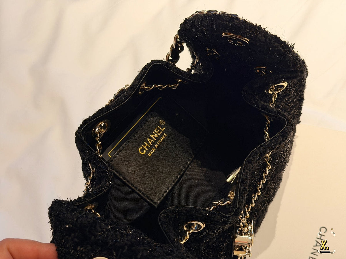 Chanel 25 Drawstring Shoulder Bag — detail