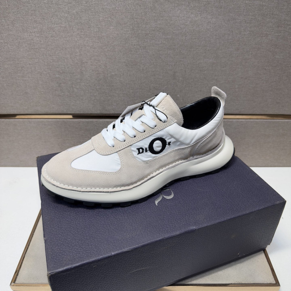 Dior Men's Paneled Low-Top Sneakers — front