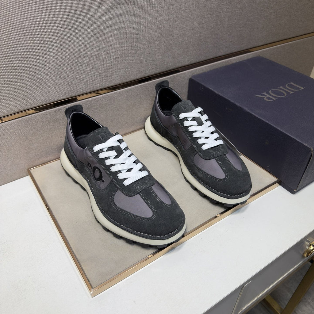Dior Men's Paneled Low-Top Sneakers — front