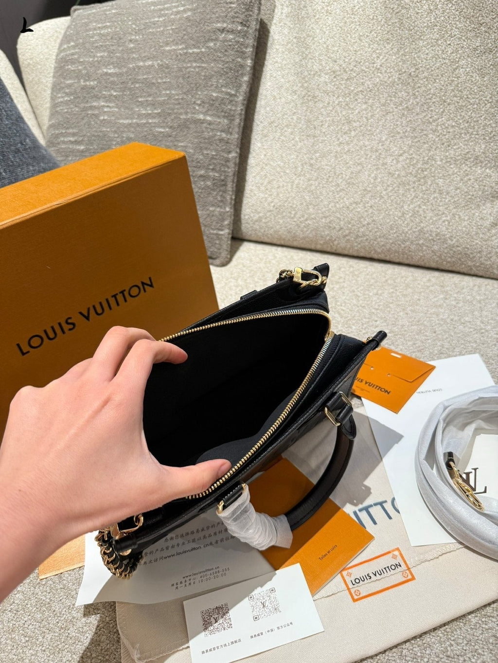 Louis Vuitton OnTheGo Horizontal Monogram Tote — front