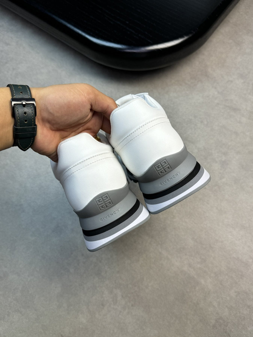 Givenchy Paneled Low-Top Sneakers — back