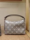 Circular Motif Curved-Zip Handbag — hero