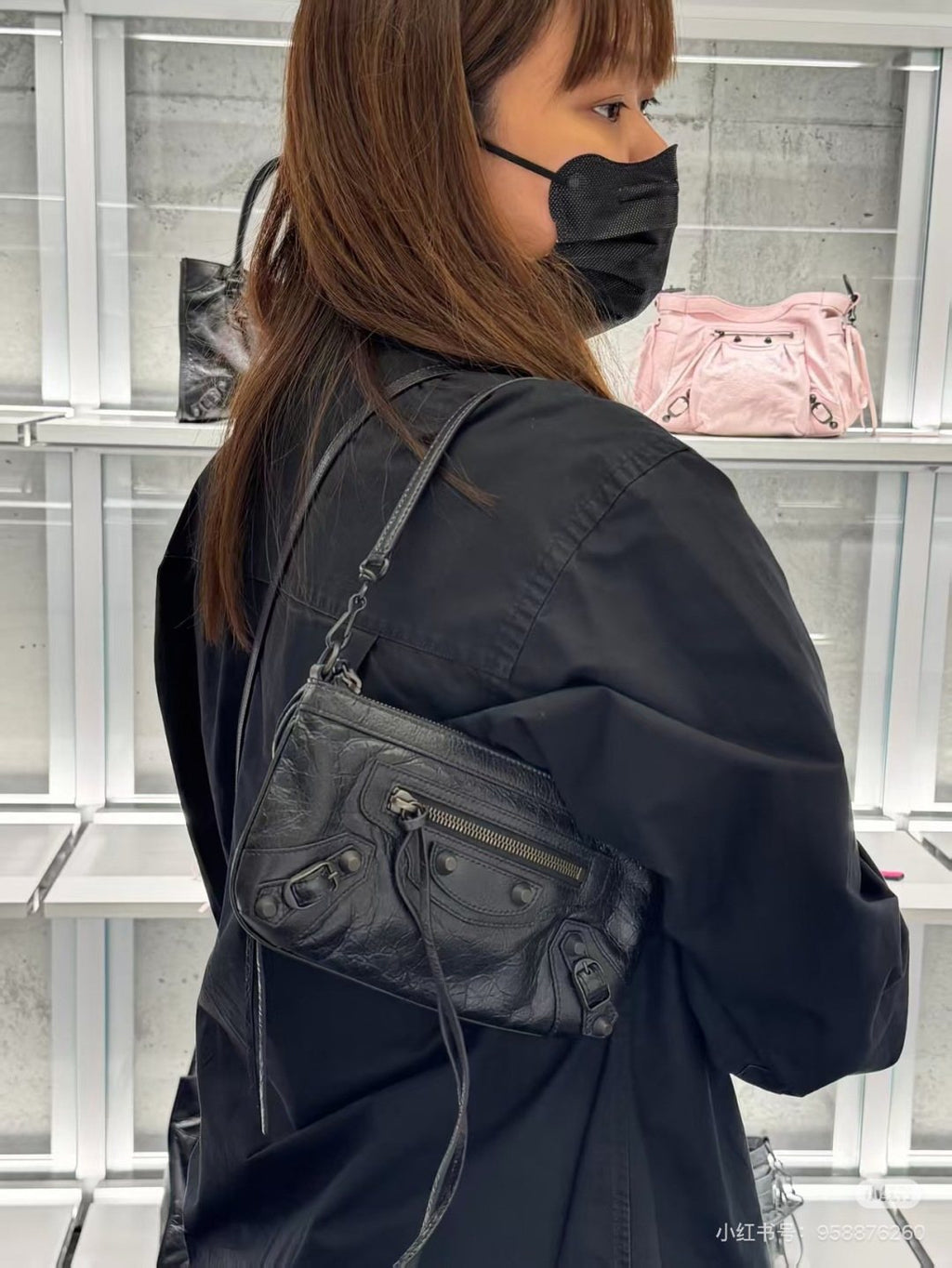 Balenciaga Le City Moto Shoulder Bag — model
