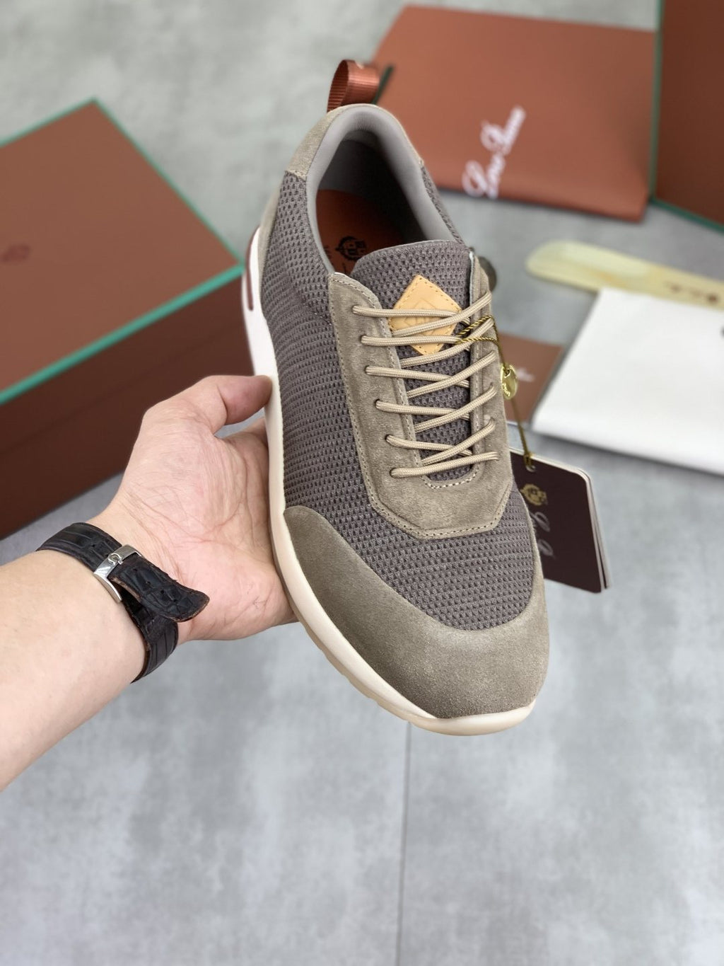 Loro Piana Week End Walk Men's Sneakers — model