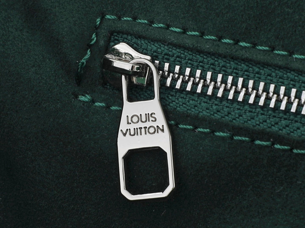 Louis Vuitton Shopper Tote with Green Trim — detail