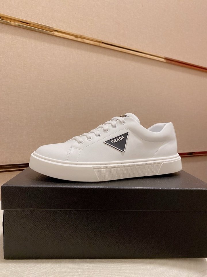 Prada Plaque Low-Top Sneakers — front