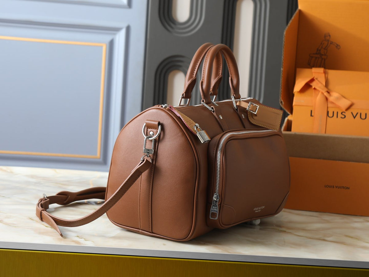 Louis Vuitton Keepall Cargo Bandoulière Duffel Bag — side