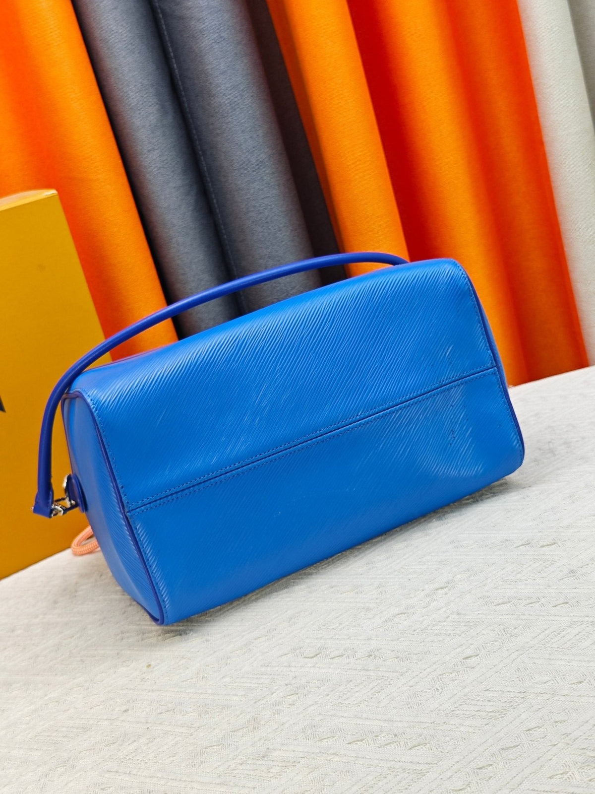 Louis Vuitton Speedy Soft Epi Leather Satchel — detail