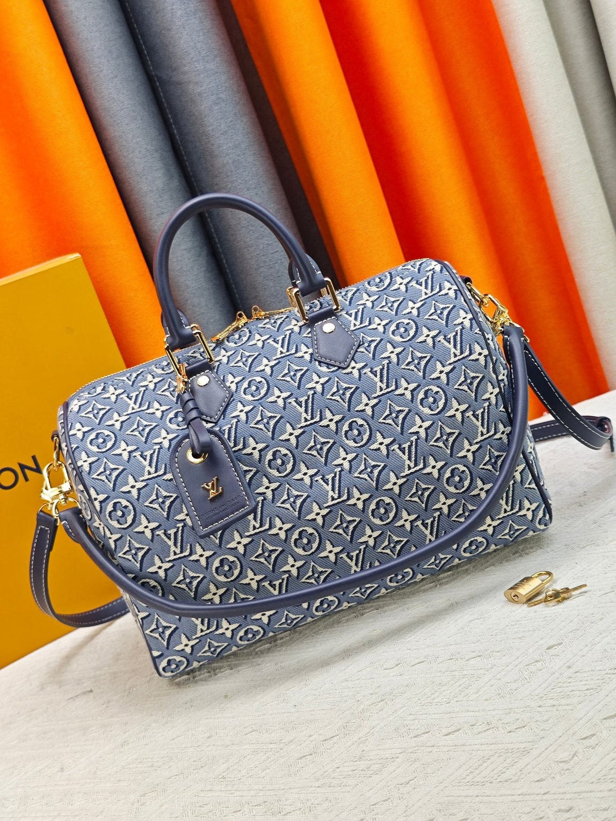 Louis Vuitton Speedy Soft Monogram Jacquard Handbag — front